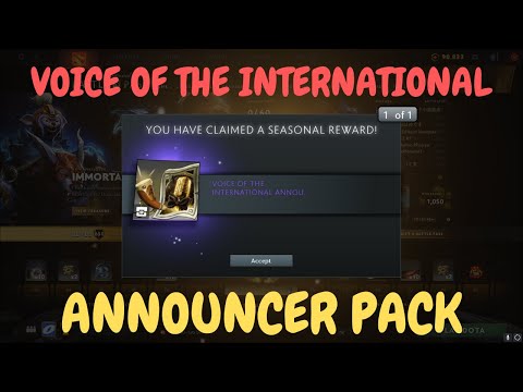 Dota 2 - Voice of The International Announcer Pack | Preview | TI 10 Battlepass 2020