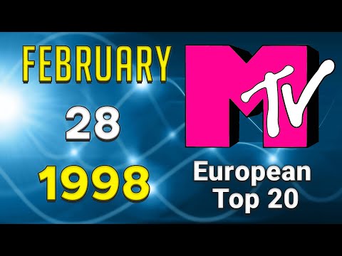 MTV's European Top 20 🎹 1998 February, 28