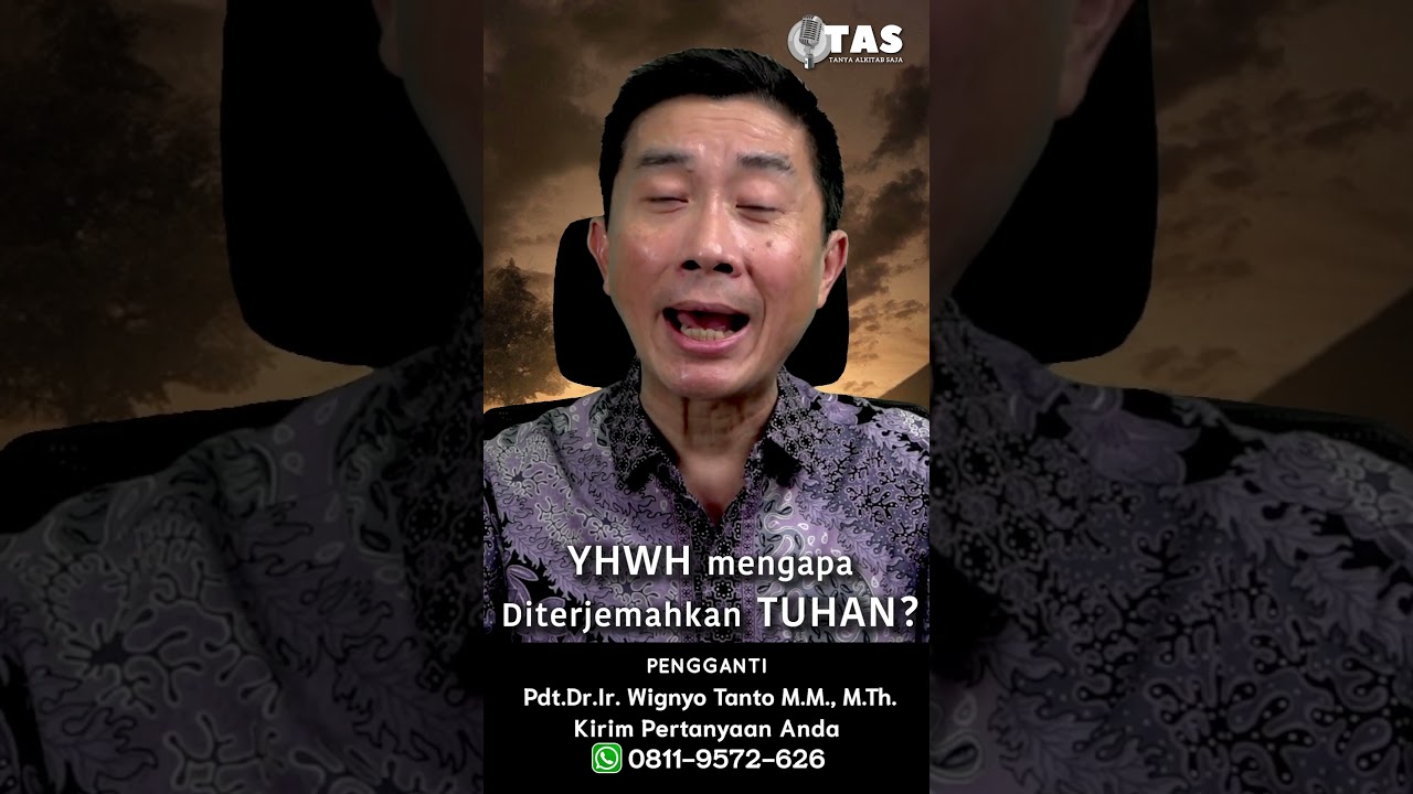 TAS#446 YHWH diterjemahkan TUHAN