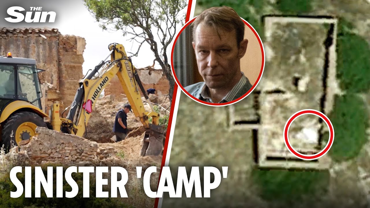 Inside police dig at Madeleine McCann suspect's camping spot as new satellite pic shows 'tent'
