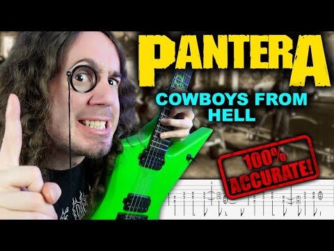 How To REALLY Play The COWBOYS FROM HELL Solo (w/ Tabs!)