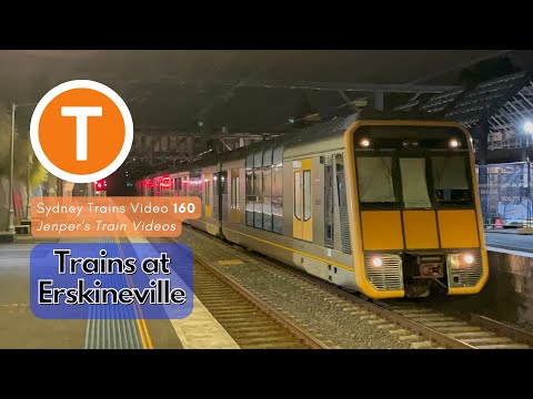 Sydney Trains Video 160 - Late Night Trains at Erskineville