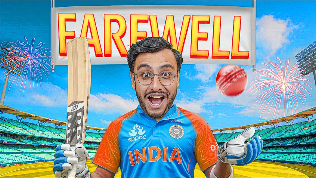 I PLAYED MY LAST CRICKET MATCH WITH MY TEAM