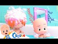 Bath Song with Cuquin - Songs for babies with Cleo and Cuquin | Songs for Kids