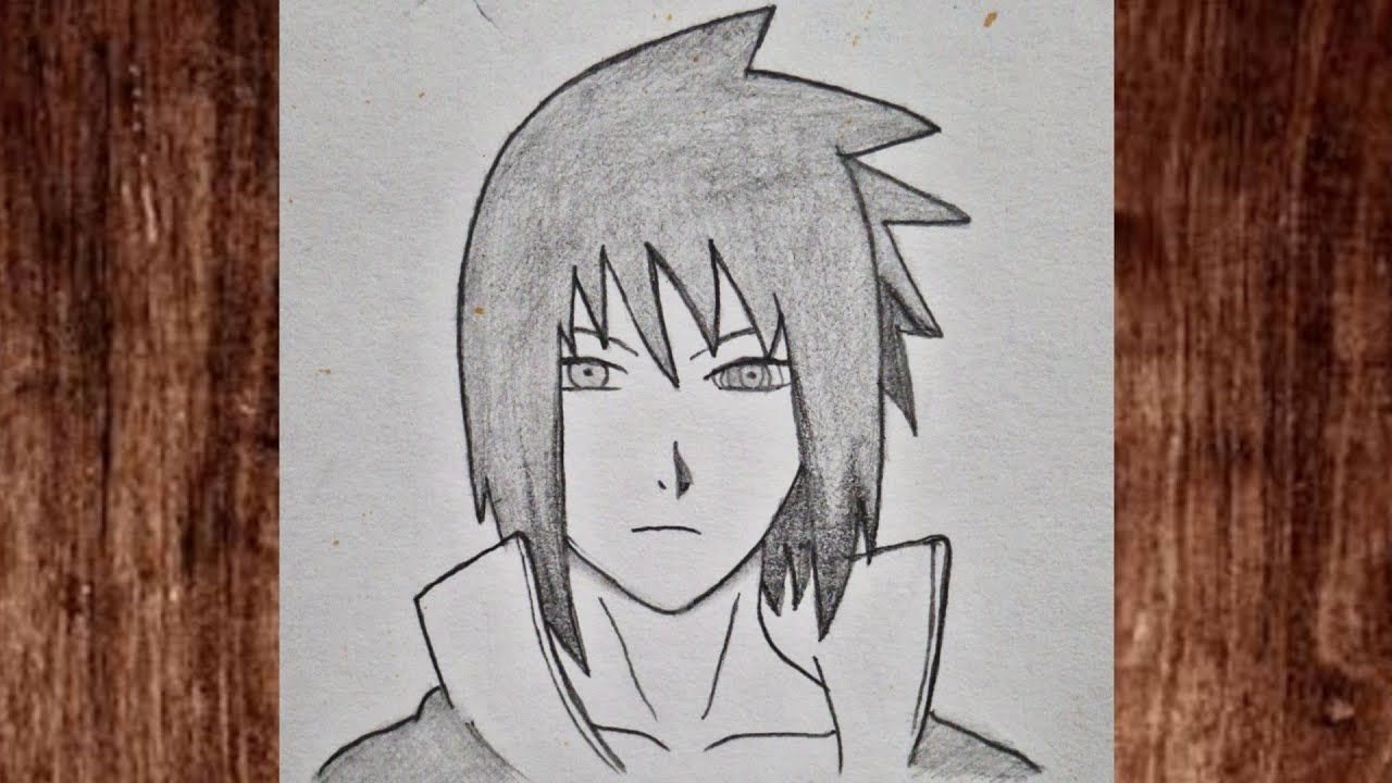  How to draw Sasuke from Naruto | Sasuke Uchiha step by step | easy anime tutorial for beginners