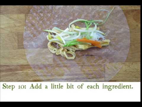How to make Vietnamese rice paper rolls