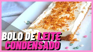 Bolo de leite condensado | muito fcil de fazer e que no precisa usar forno
