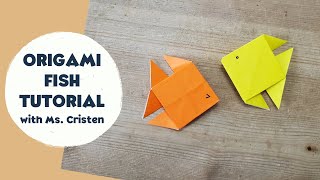 Origami Fish Tutorial with Ms. Cristen