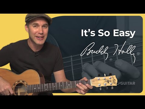 How to play It's So Easy by Buddy Holly on the guitar