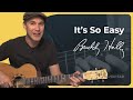 How to play It's So Easy by Buddy Holly (Guitar Lesson SB-413)