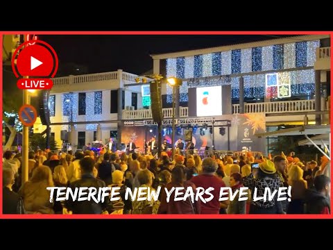 🔴LIVE: New Years Eve 2026 in Tenerife- Los Cristianos AMAZING ATMOSPHERE 🤩🙌🏼 Canary Islands🇮🇨