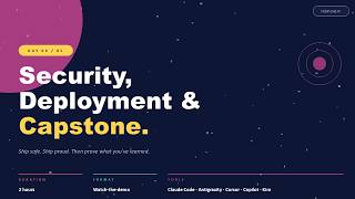 ⭐ **AI Security + Live Capstone Build in 12 Minutes | AI Coding Day 4**