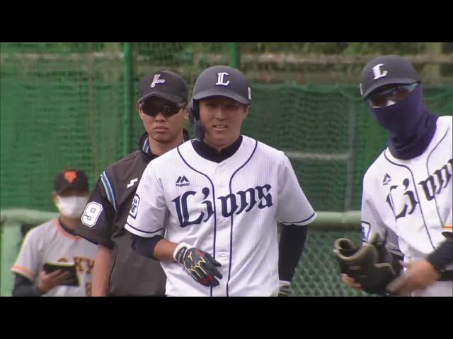 【ファーム】ライオンズ・鈴木将平 レフトへのタイムリーヒットで追い上げる!! 2022年5月15日  埼玉西武ライオンズ 対 読売ジャイアンツ