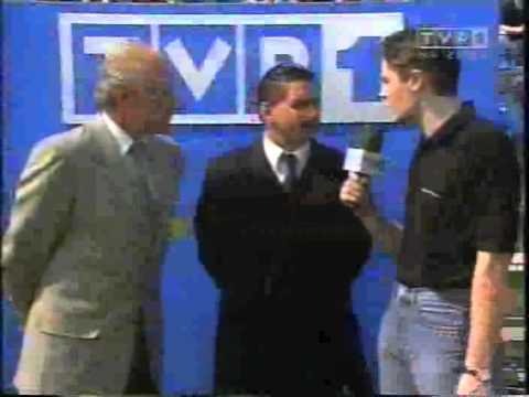 Lech Poznań - Petro Płock (22.04.2000) - fragment studia przed odwołanym meczem #2