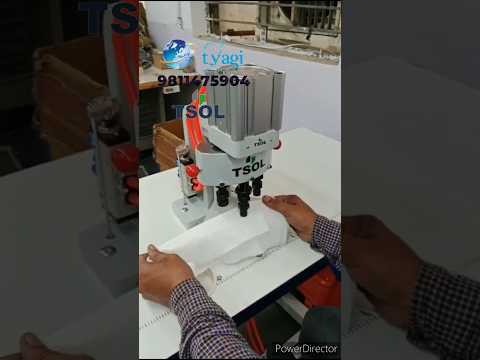 Direct drive snap button machine