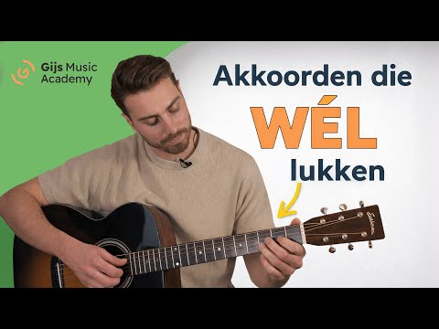 Gitaar akkoorden leren spelen voor beginners - 3 makkelijke akkoorden!