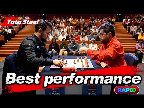 Magnus Carlsen Vs Levon Aronian || Tata steel Rapid Chess