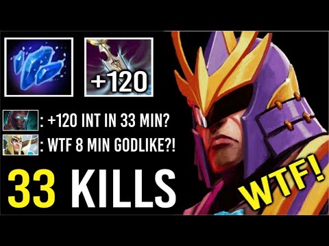 WTF +120 INT STOLE IN 33 MIN! Crazy Shard Silencer 8 Min Godlike 33 Kills Delete All Enemy Dota 2