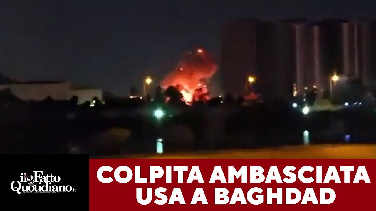 Attacco con droni e razzi all'ambasciata Usa a Baghdad: le immagini