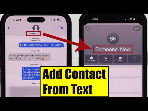 How to Add a Contact From a Text iPhone