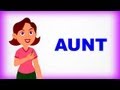 Aunt Family And Me Pre School Learn Spelling Videos For Kids