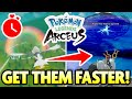 FASTER SPACE TIME DISTORTIONS! NEW INFO for Pokemon Legends Arceus!