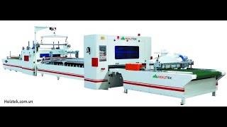 DÂY CHUYỀN MÁY TRÁNG PHỦ MẶT ACRYLIC- LAMINATE HOLZTEK Bàn Giao tại Cty Furita HPL