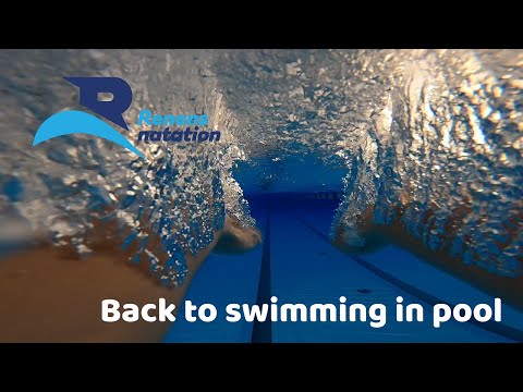 Renens Natation: Back to swimming in pool (Gopro hero 8 underwater and mavic mini)