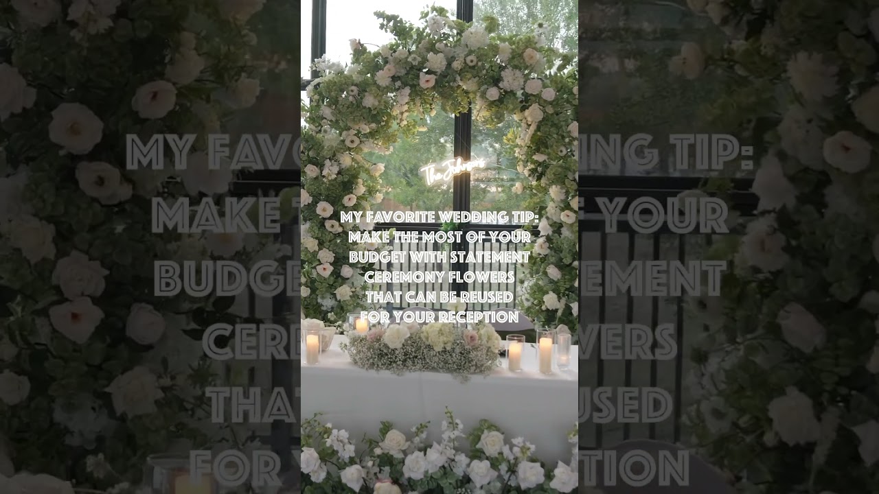 Repurpose ceremony flowers to reception #weddingflowers