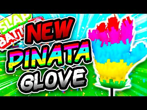 New PINATA🎉🪅 Glove & New MIMIC Glove in SLAP ROYALE!😱 - Slap Battles Roblox