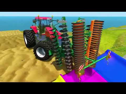 BeamngDrive Portal Trap and Slide Color vs Cars Funny Cars vs Portal Trap and Slide Color