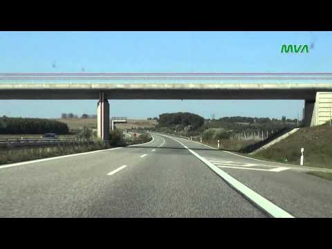 Fahrt auf der A11 A20 und weiter auf der B199/B110 bis Anklam