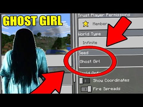NEVER Play Minecraft The GHOST GIRL WORLD! (Haunted "Ghost Girl" Seed)