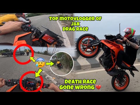 Death Race of Top Motovlogger of J&k 😰 || Gone wrong 💔|| RAJA DC  | JANNU STUNTZ
