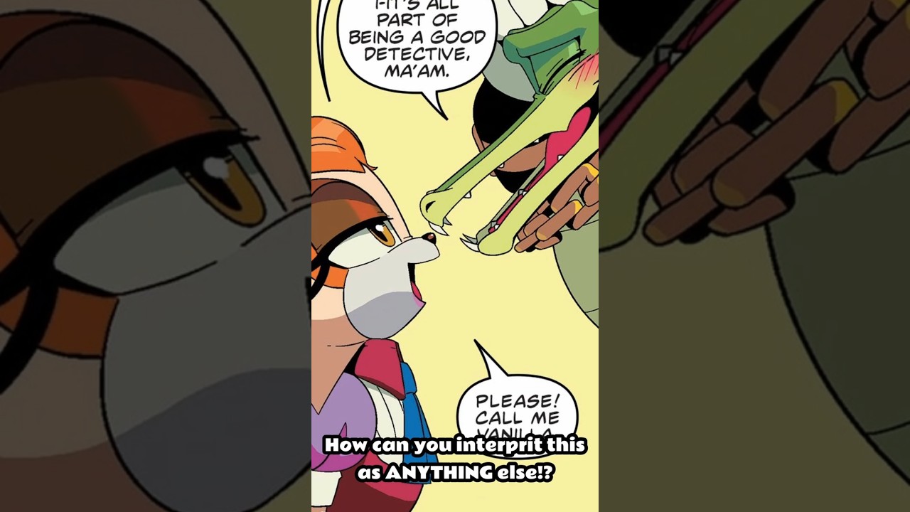 Vecnilla is Sega's APPROVED Sonic ship! #sonicthehedgehog #vectorthecrocodile #vanillatherabbit