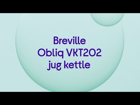 Breville Obliq VKT202 Jug Kettle - Navy Blue - Product Overview