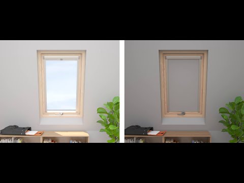 Roof window blackout Estika - Roller blind for roof window - montage and presentation