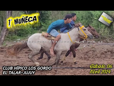 Club Hipico Los Gordos El Talar-Jujuy Sábado 06 de abril del 2024  1°MUÑECA  vs  2°ATORRANTE