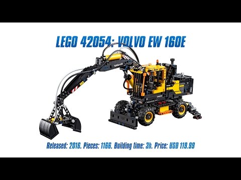 Vidéo LEGO Technic 42053 : Volvo EW160E