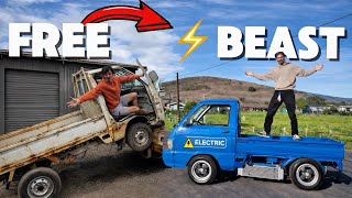 I built the most overpowered mini truck from junk! 
