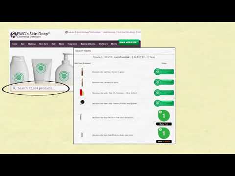 Using Ewg S Skin Deep Database