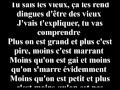 Paroles Pleur pas Boulou Pierre Bachelet 