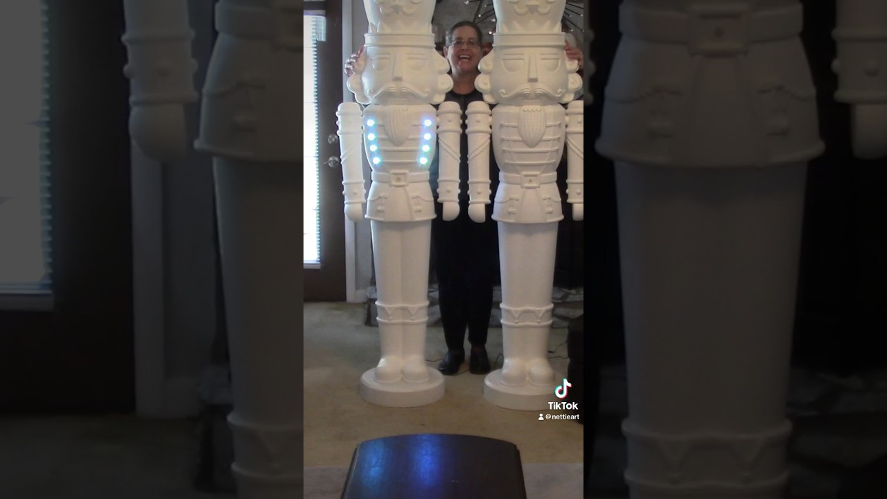 Walmart Christmas Nutcracker Mackenzie-Childs Inspired Hand Painted Makeover Part 1. DIY Home Decor