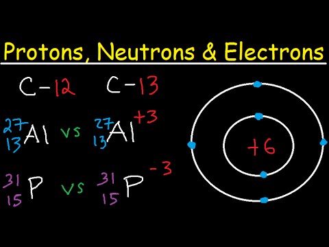 Protons Neutrons Electrons Isotopes - Average Mass Number & Atomic Structure - Atoms vs Ions