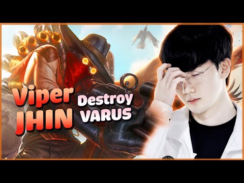 Viper Lol Replay Jhin vs Varus KR Challenger Adc Gameplay