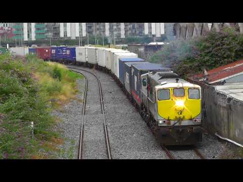 IÉ 082, 234, 086 & 088 on IWT Liners around Dublin's Inner City
