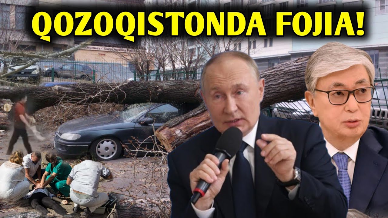 Qozog‘istonda Dahshatli Shamol! Hamma Narsa Uchib Ketdi!