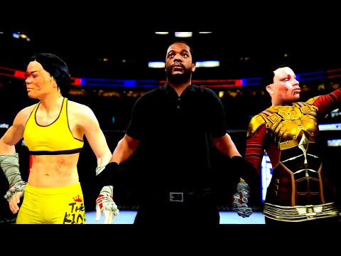 Bruce Lee woman vs. Horseman of the apocalypse War - EA Sports UFC 4 Rematch
