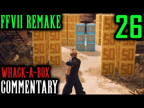 Final Fantasy VII Remake Walkthrough Part 26 - Hedgehog Pie King, Nail Bat & Whack-A-Box (Chapter 8)