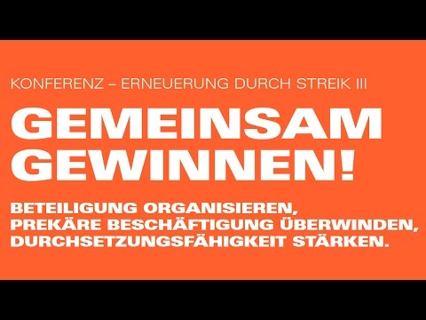 Gemeinsam gewinnen! Erneuerung durch Streik III - Schlaglicht von Miguel Sanz Alcantara